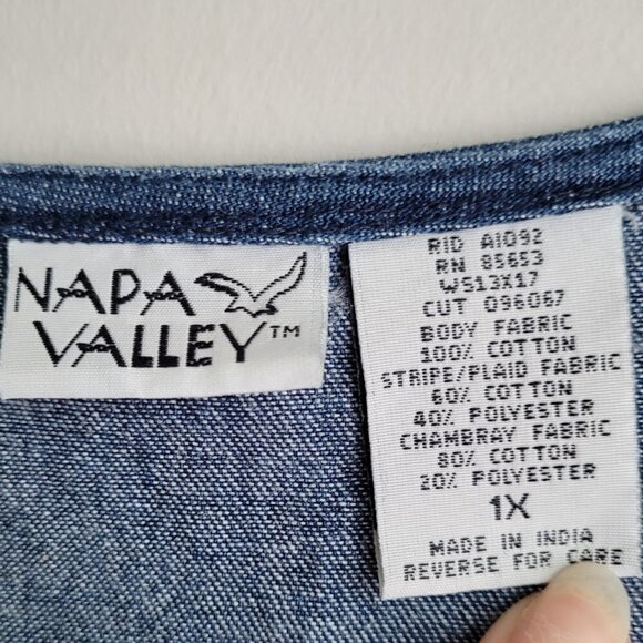 Vintage Denim Quilted Patchwork Floral Embroidered 90s Y2K Vest Jacket - Picture 4 of 9